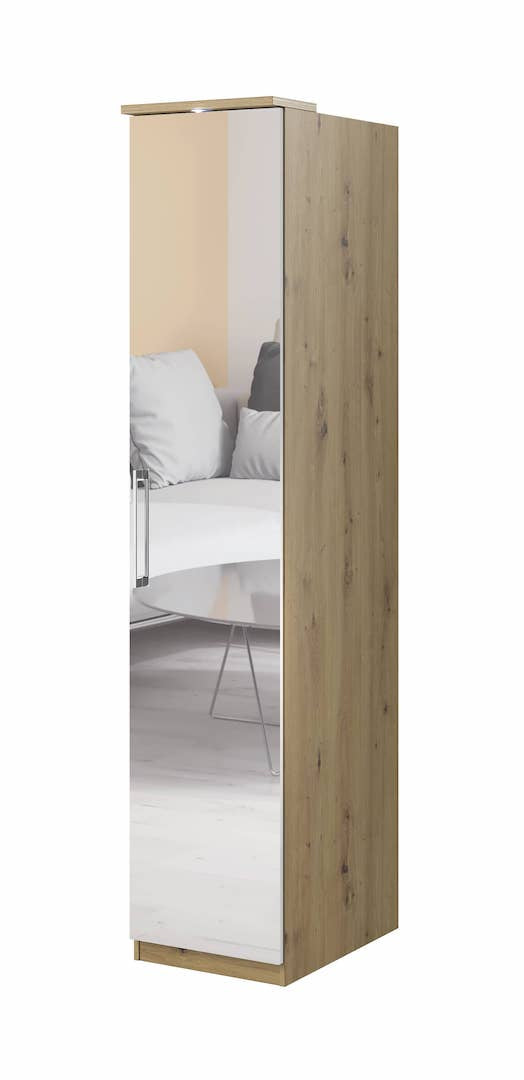 View Optima 57 Hinged Door Wardrobe Oak Artisan 45cm information