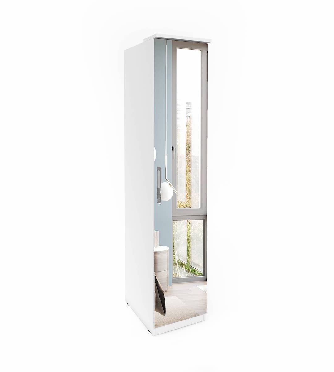 View Optima 57 Hinged Door Wardrobe White 45cm information