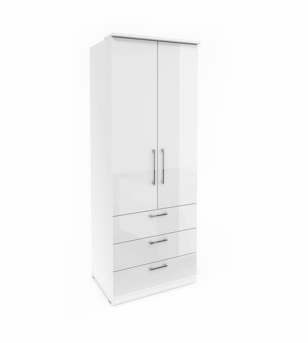 View Optima 68 2 Door Wardrobe White 80cm information