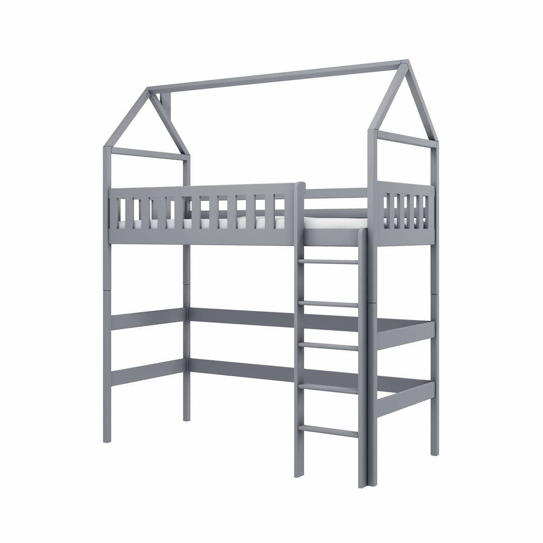 View Otylia Loft Bed Grey Foam Mattress information