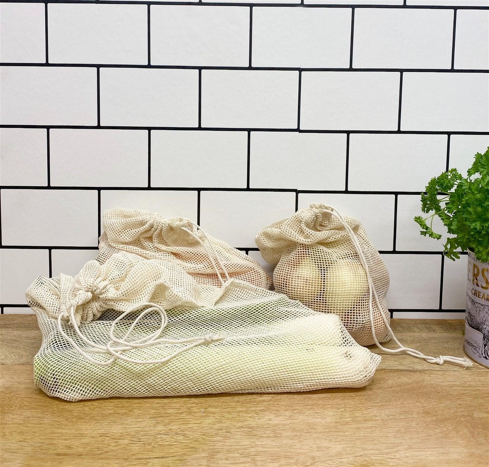 View Pack of 3 Reusable Fruit Vegetable Bags information