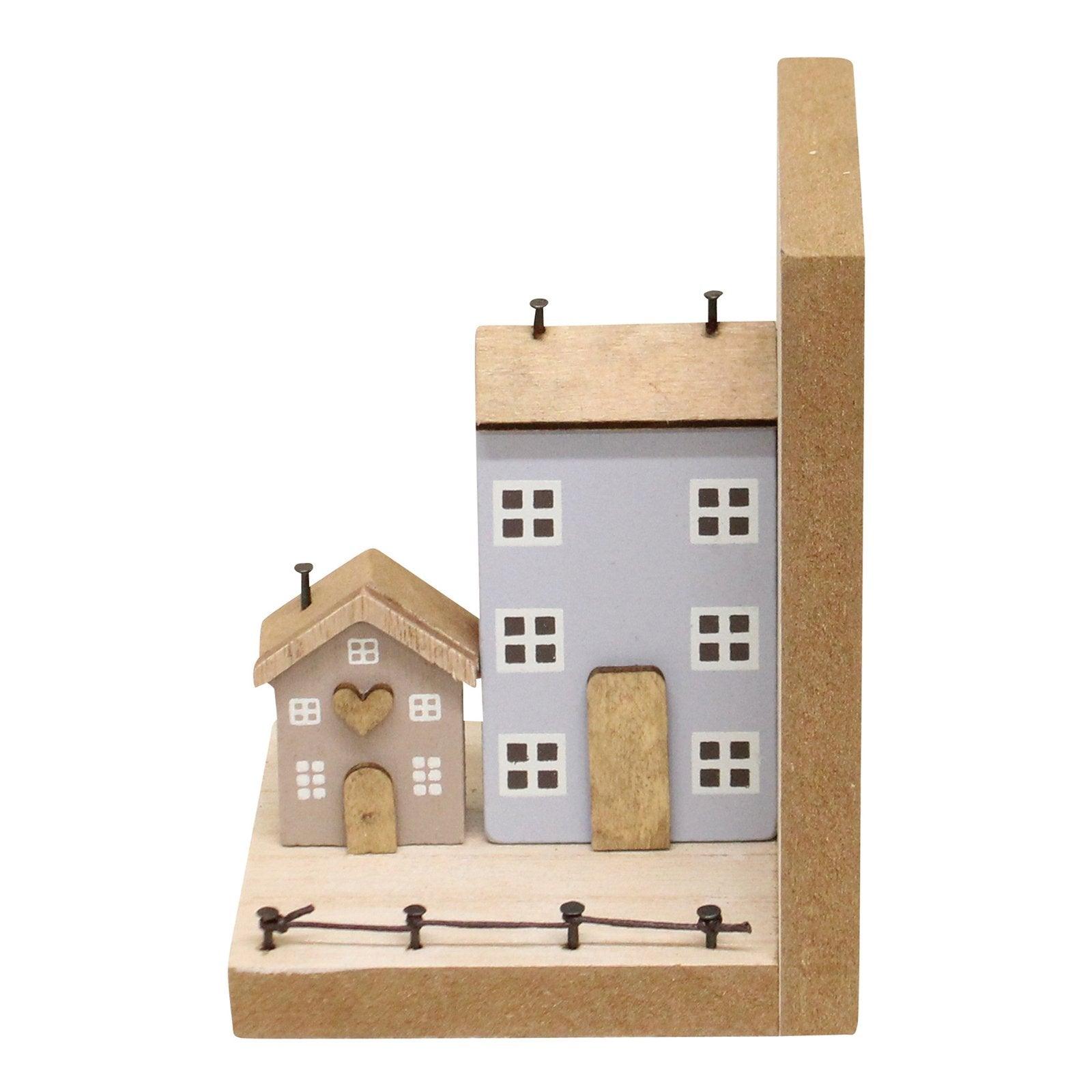 View Pair of Bookends Wooden Houses Design information