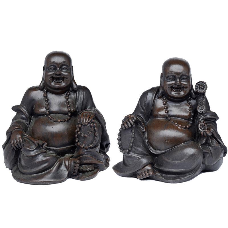 View Peace of the East Brushed Wood Effect Lucky Buddha information