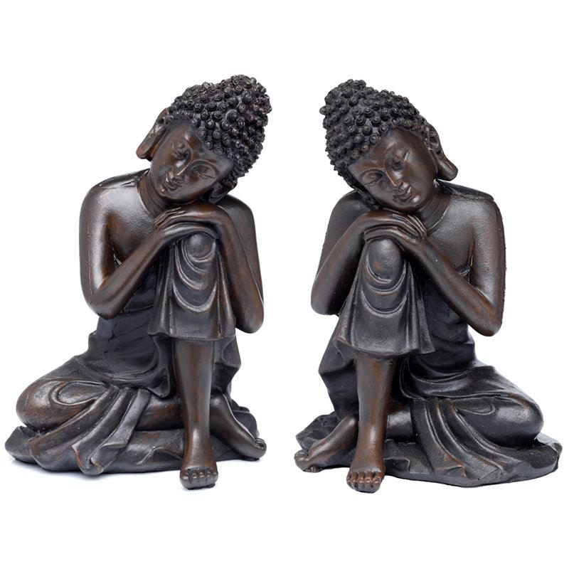 View Peace of the East Brushed Wood Effect Small Thai Buddha information