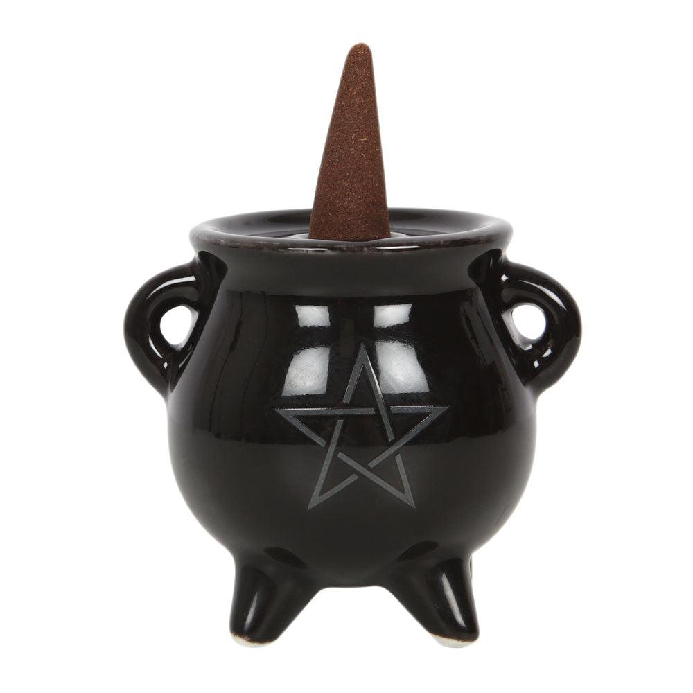 View Pentagram Cauldron Ceramic Incense Holder information
