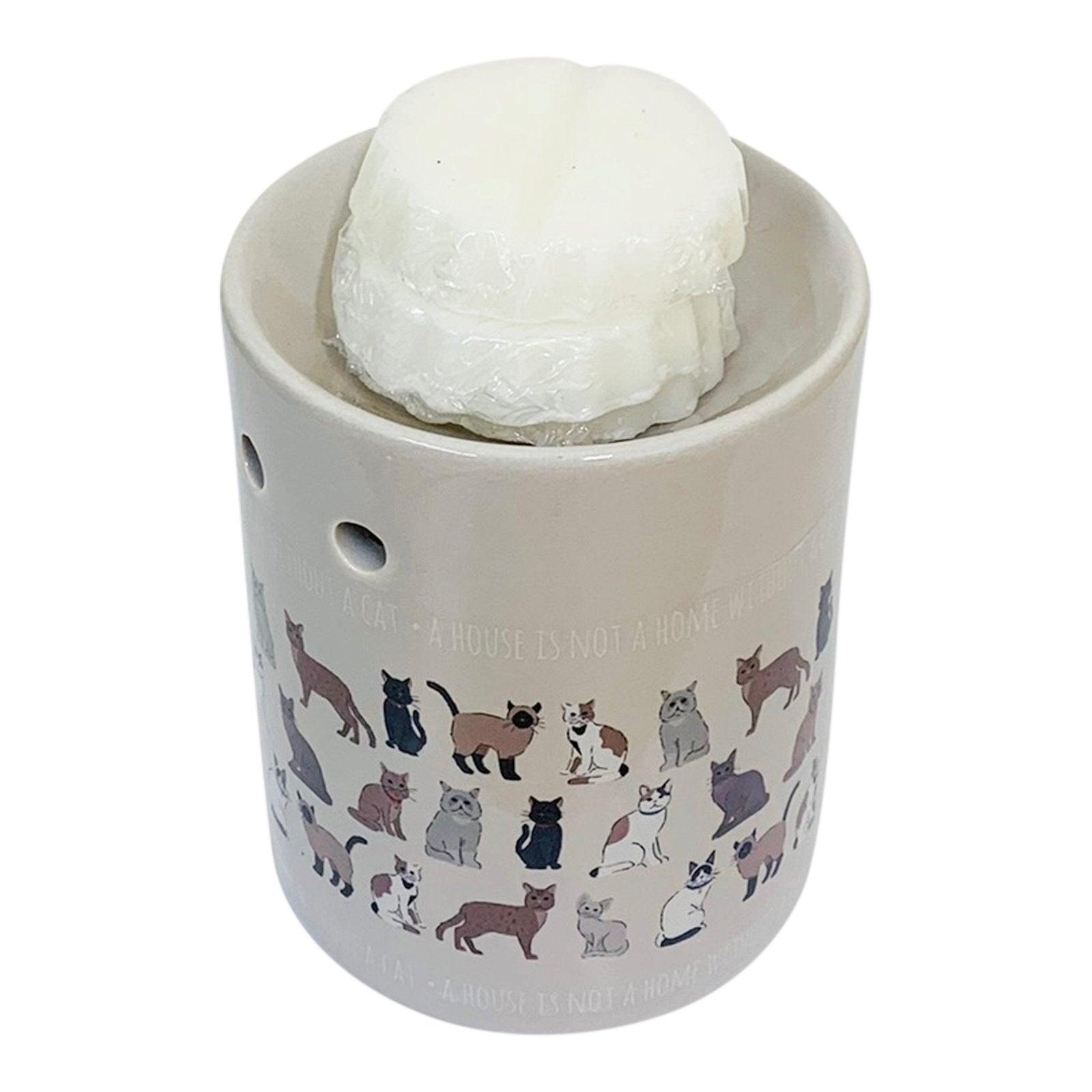 View Pet Cat Design Oil Burner with Wax Melts information