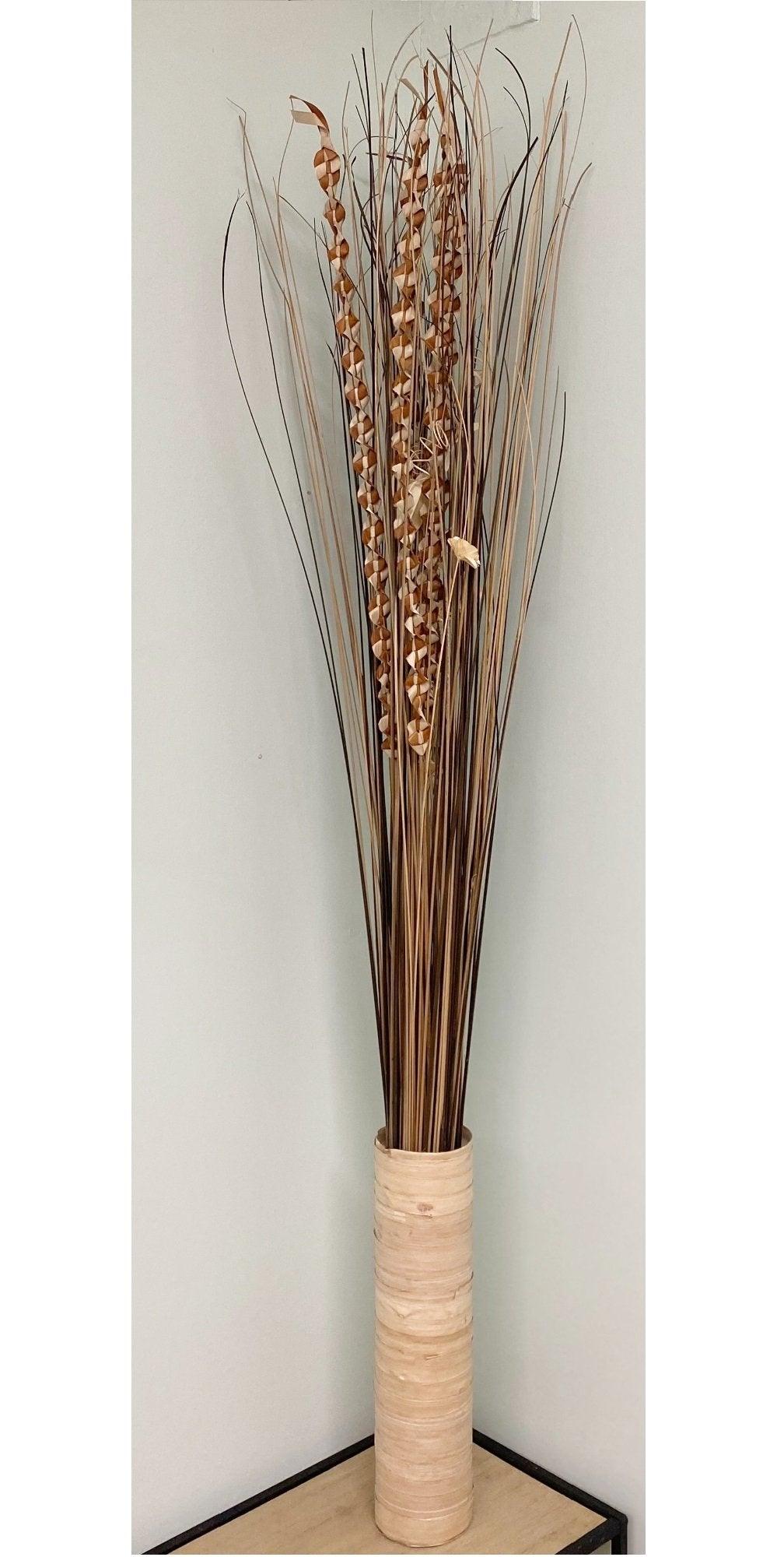 View Plaited Dried Palm Leaf Arrangement In A Vase 150cm information