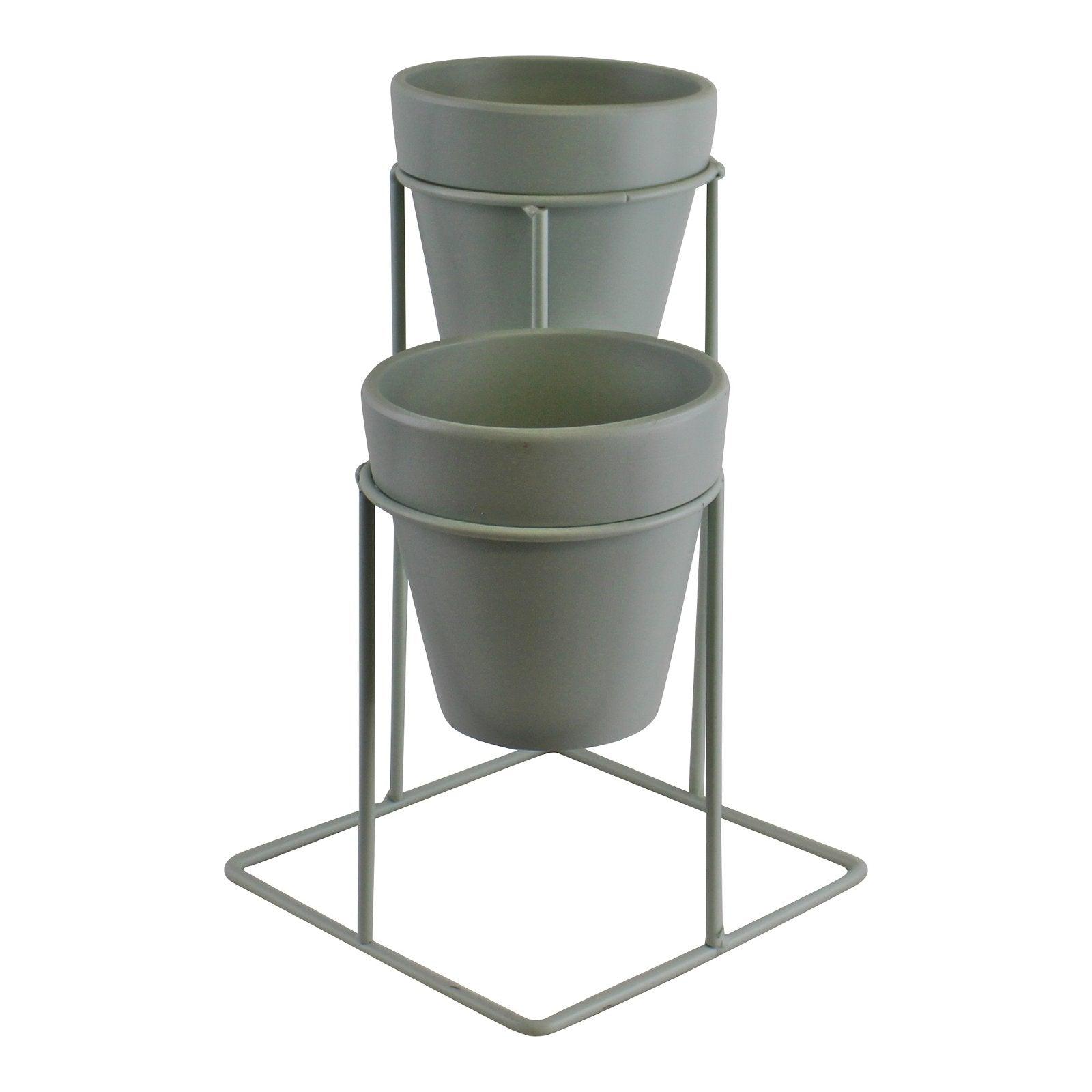 View Potting Shed Small Double Planter On Stand Green information