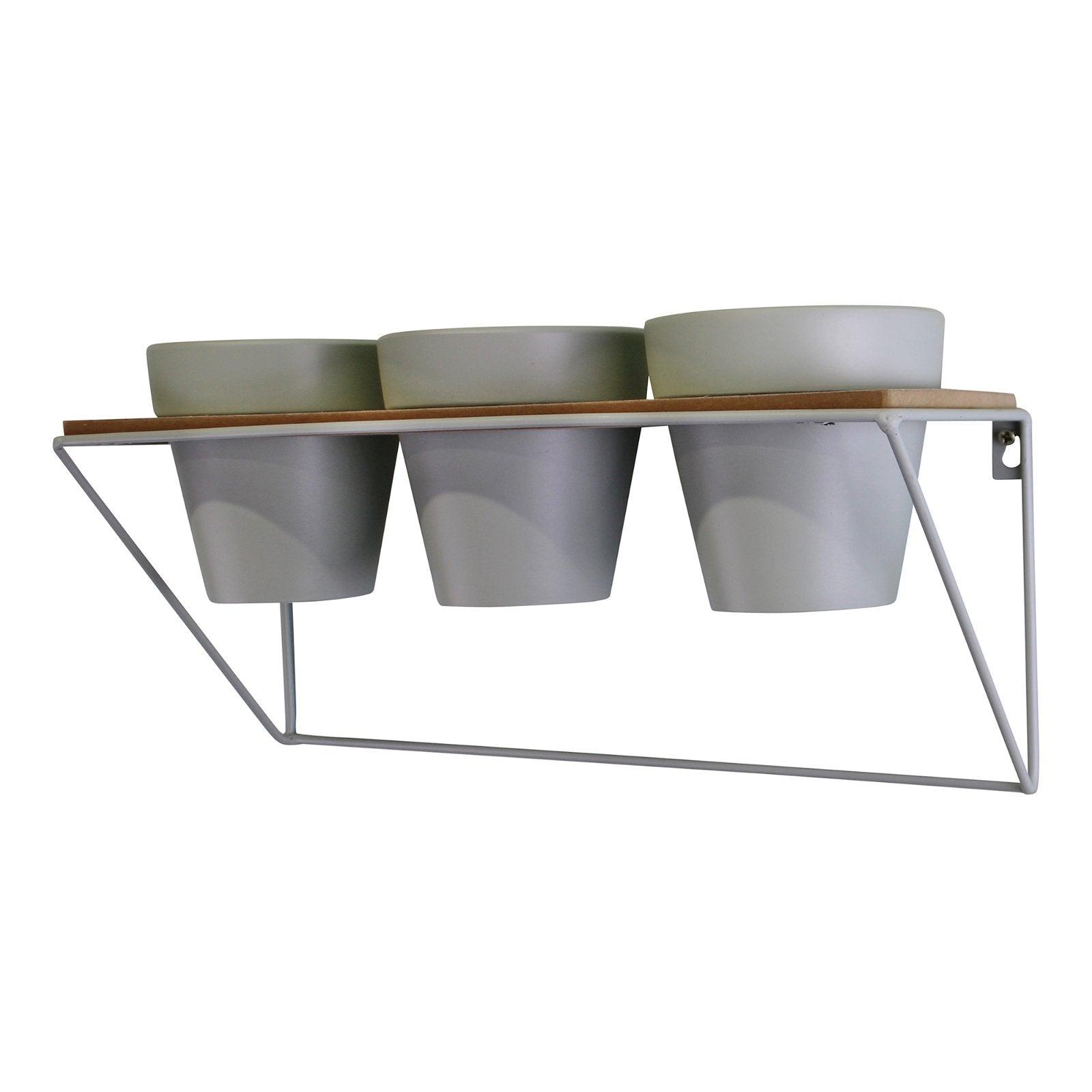 View Potting Shed Triple Plant Pot Shelf Green information