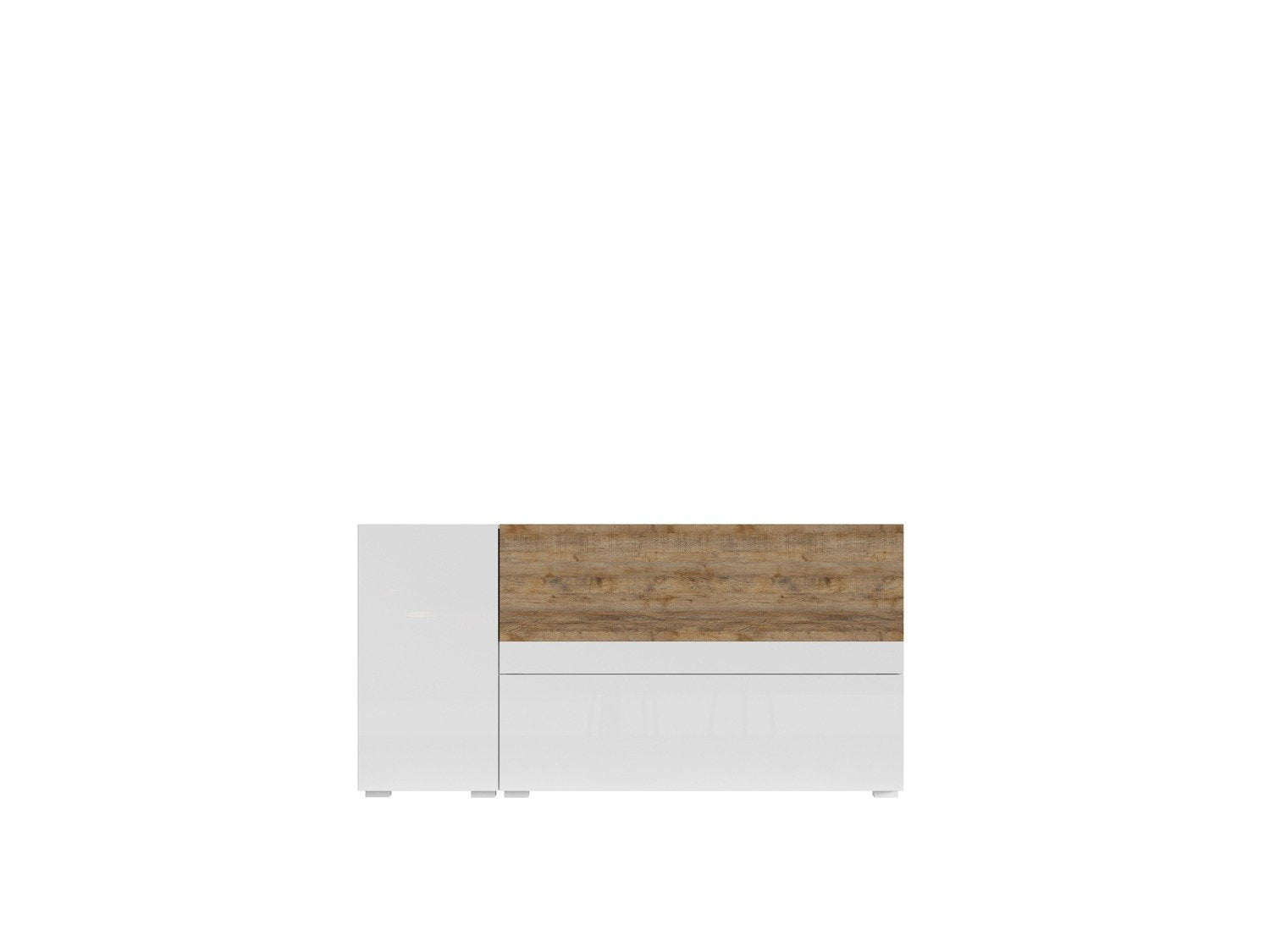 View Power 25 Sideboard Cabinet 135cm White Gloss Sandal Oak information