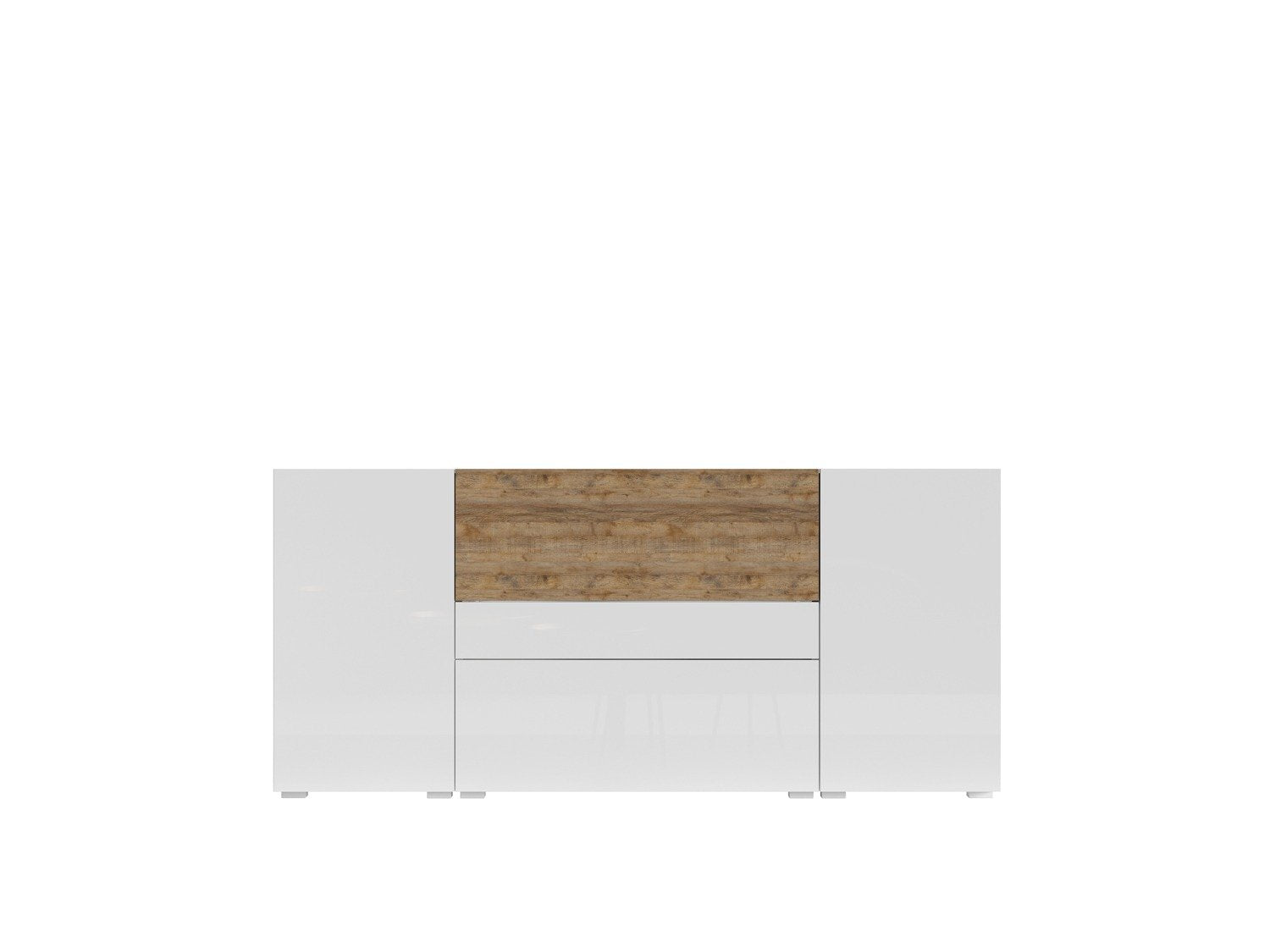 View Power 26 Sideboard Cabinet 180cm White Gloss Sandal Oak information