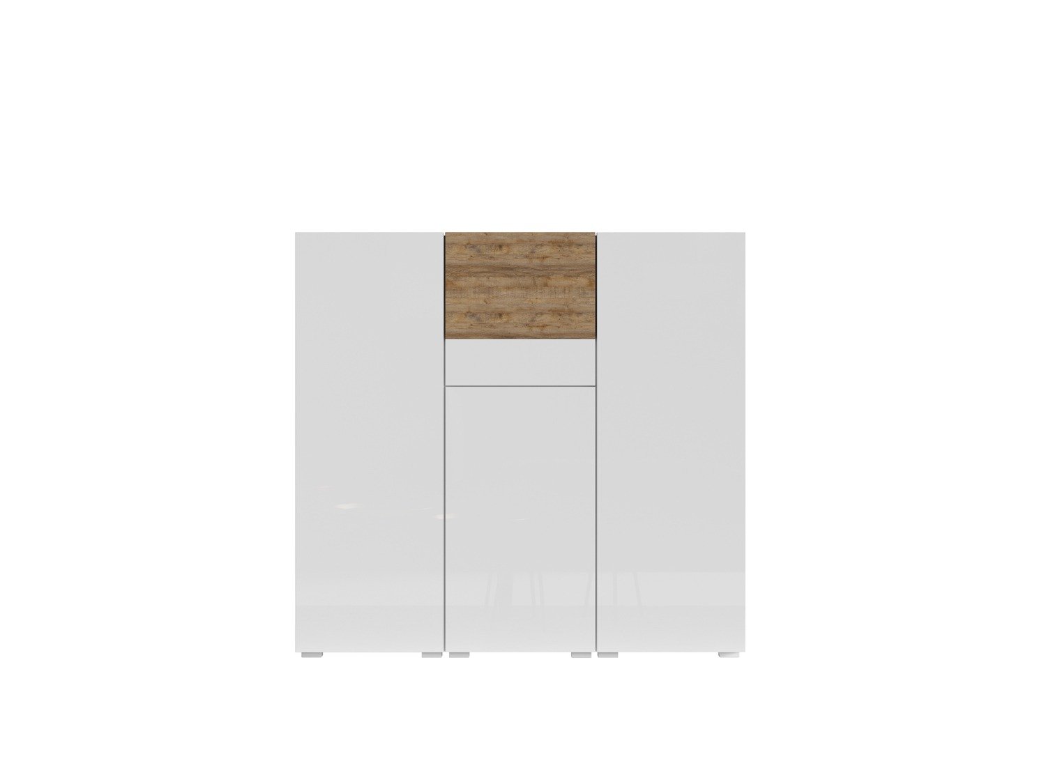 View Power 46 Large Sideboard Cabinet 135cm White Gloss Sandal Oak information