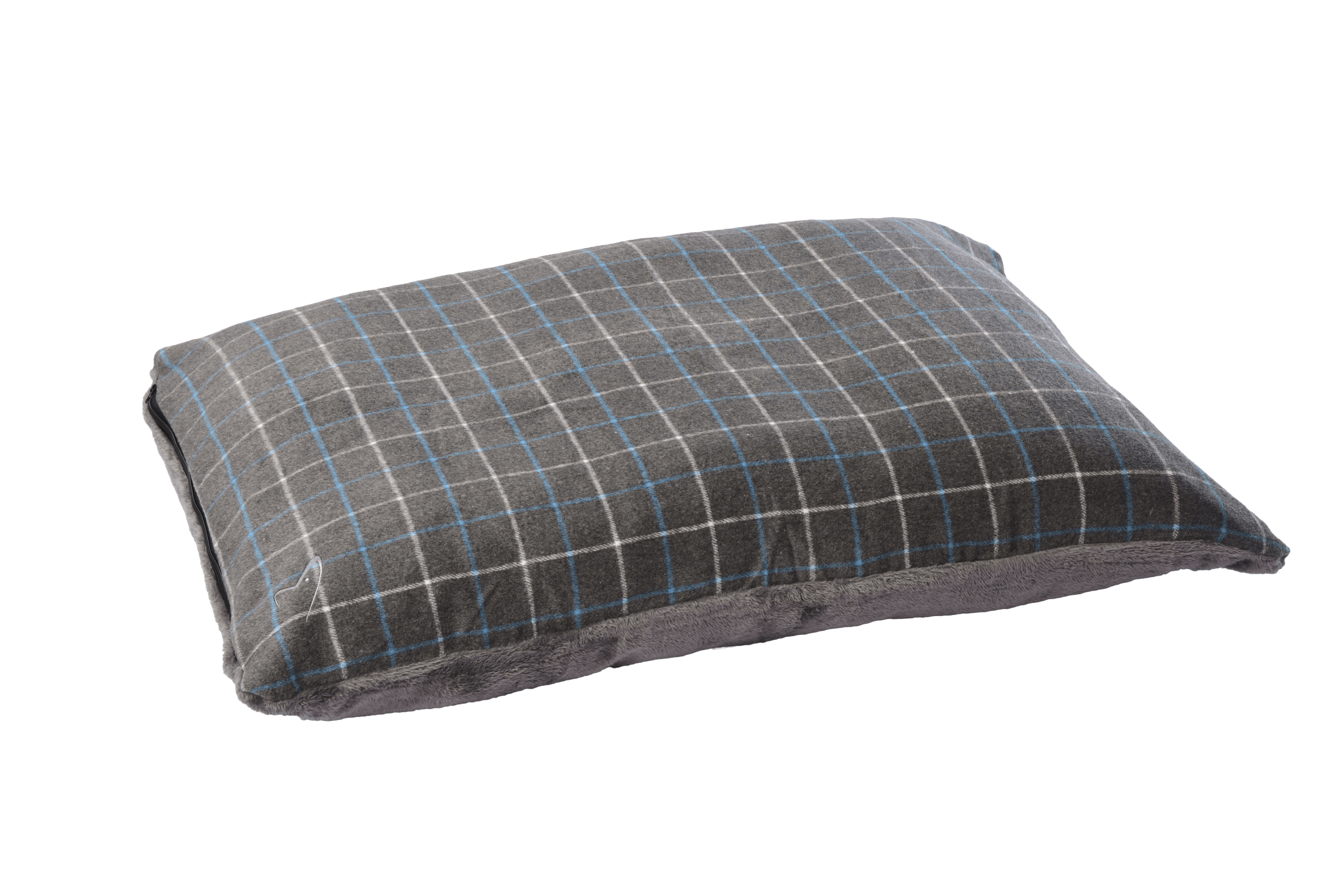 View Premium Comfy Cushion Grey Check Large 76x117cm information