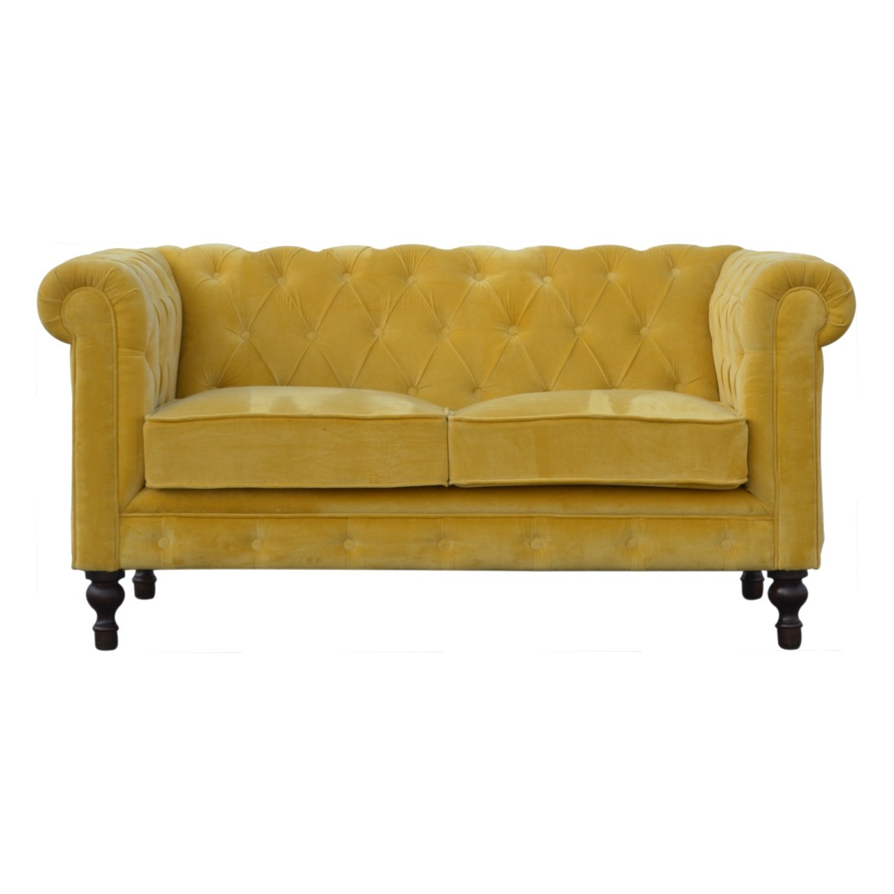 View Mustard Velvet Chesterfield Sofa information