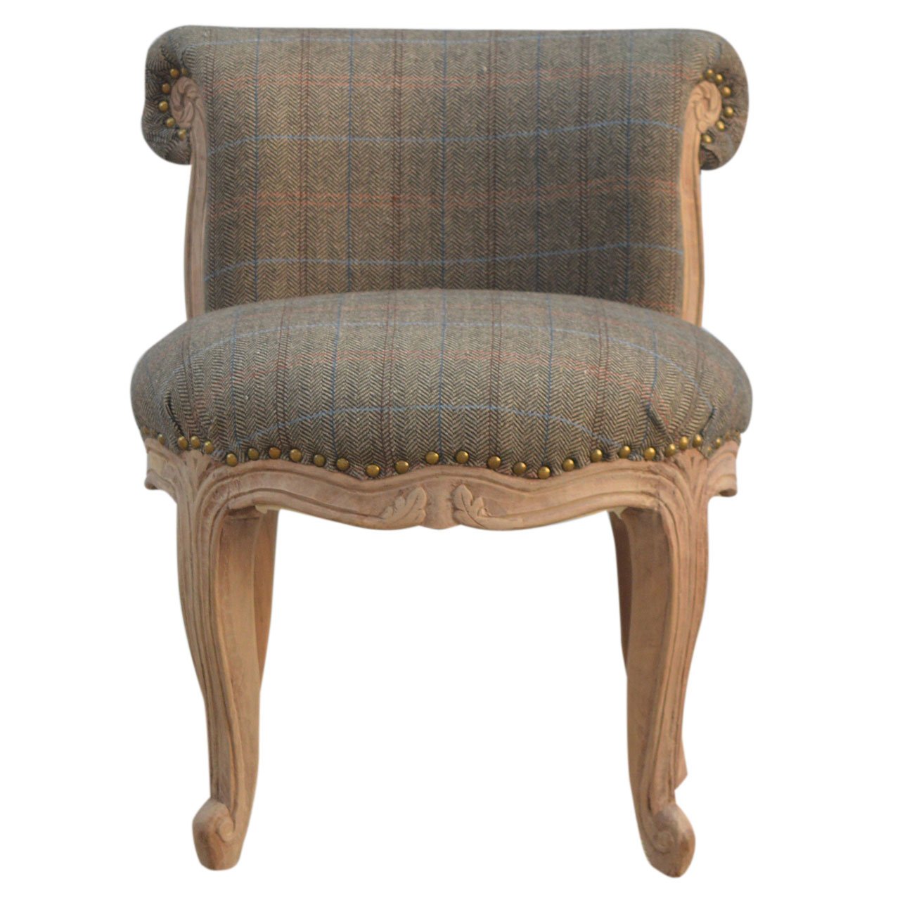 View Multi Tweed Studded Chair information
