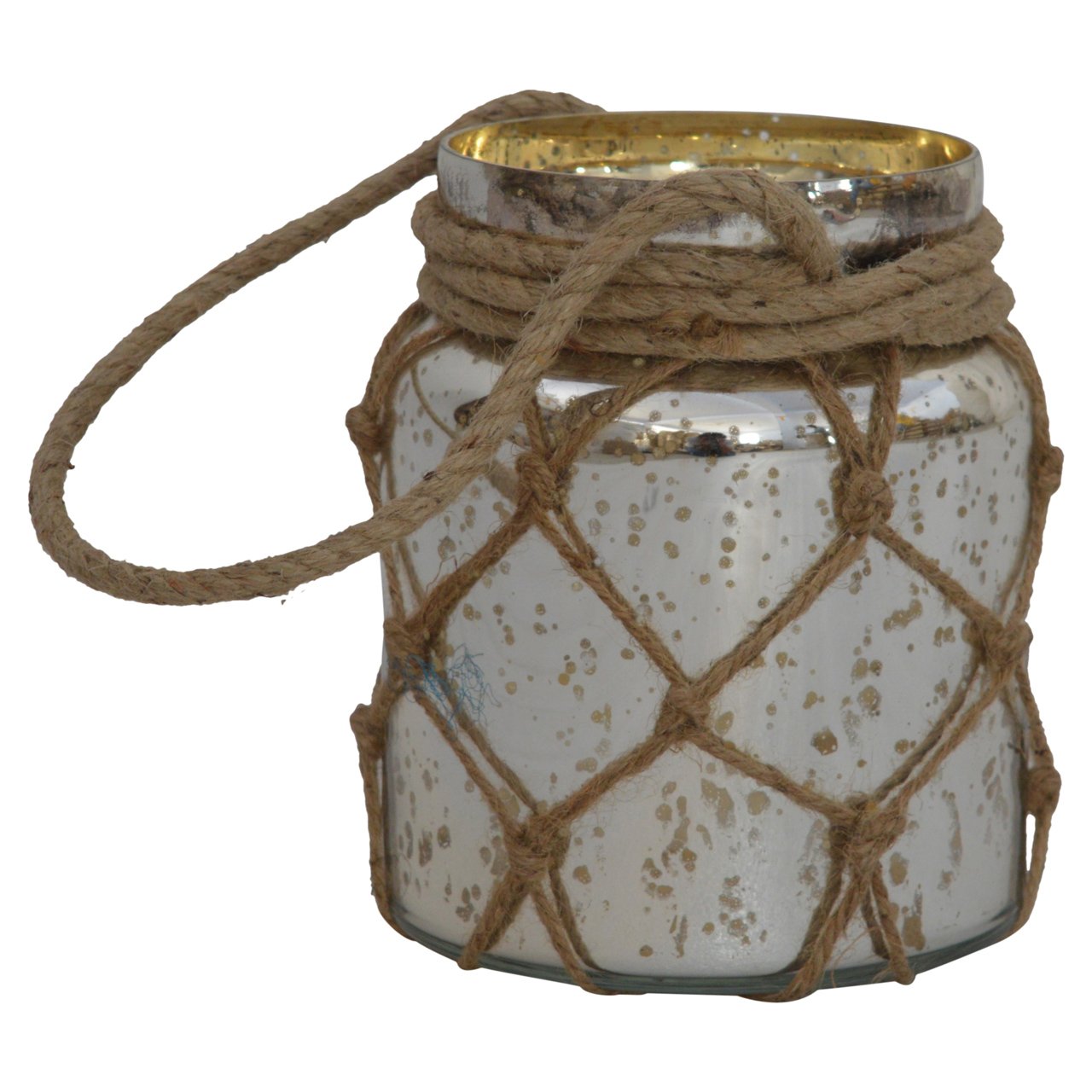 View Glass Jar Lantern with Rope information