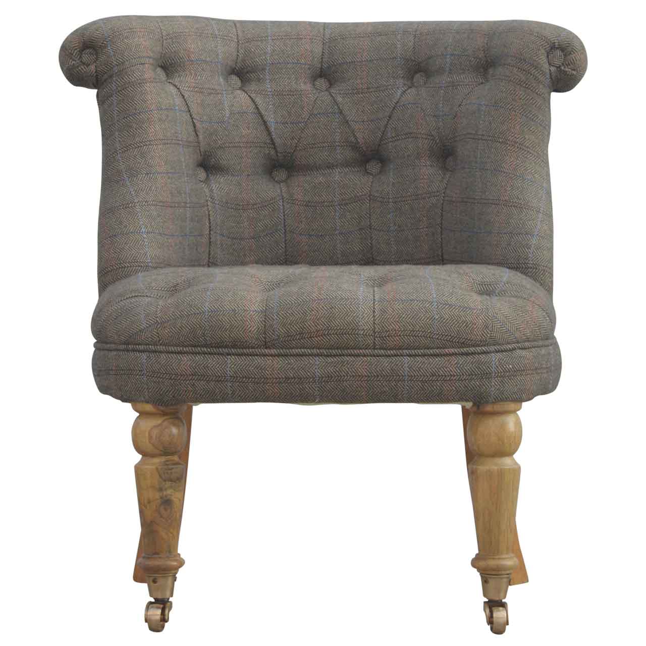 View Small Multi Tweed Accent Chair information