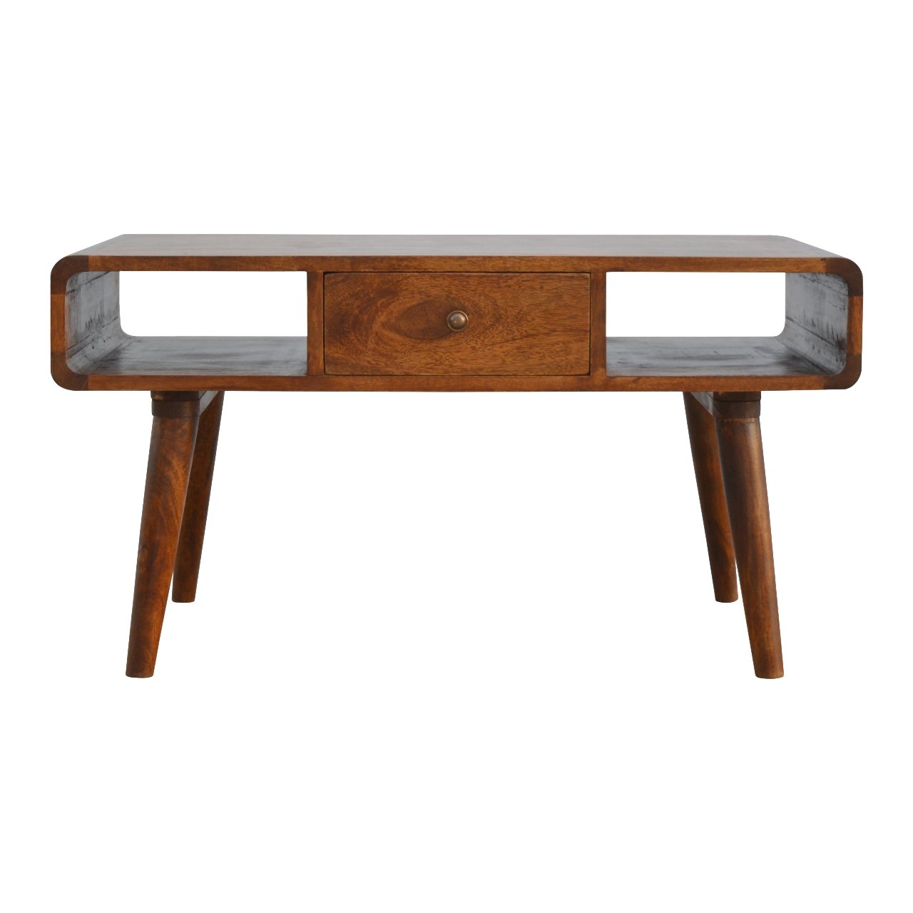 View Curved Chestnut Coffee Table information