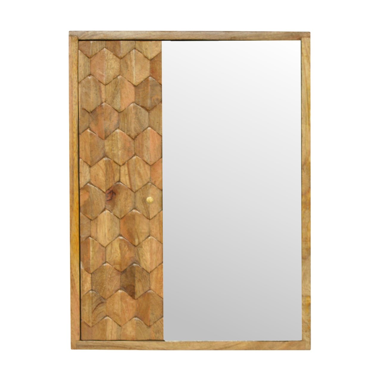 View Pineapple Carved Sliding Wall Mirror Cabinet information