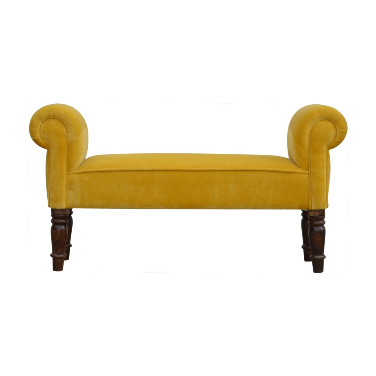 View Mustard Velvet Bench information