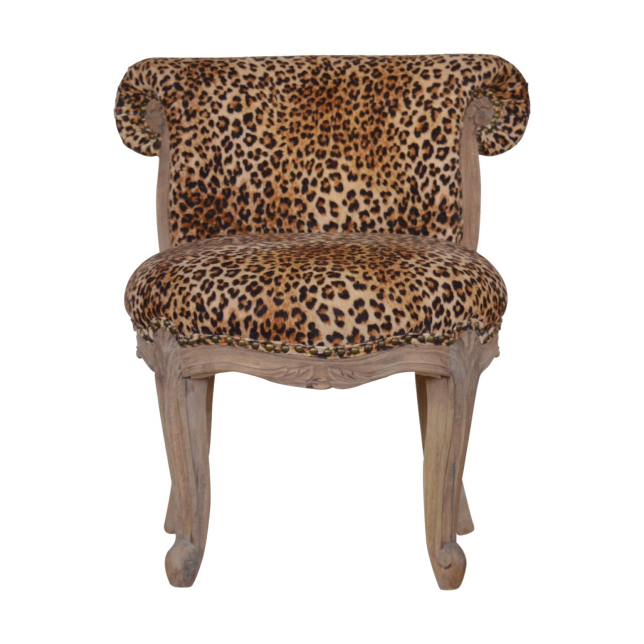 View Leopard Print Studded Chair information
