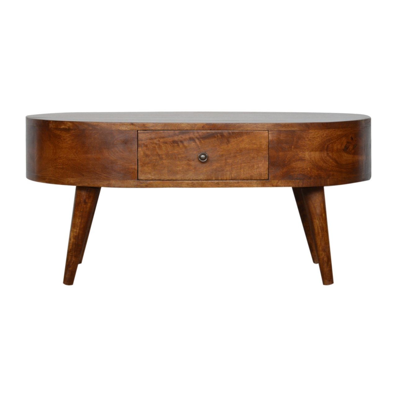 View Chestnut Rounded Coffee Table information