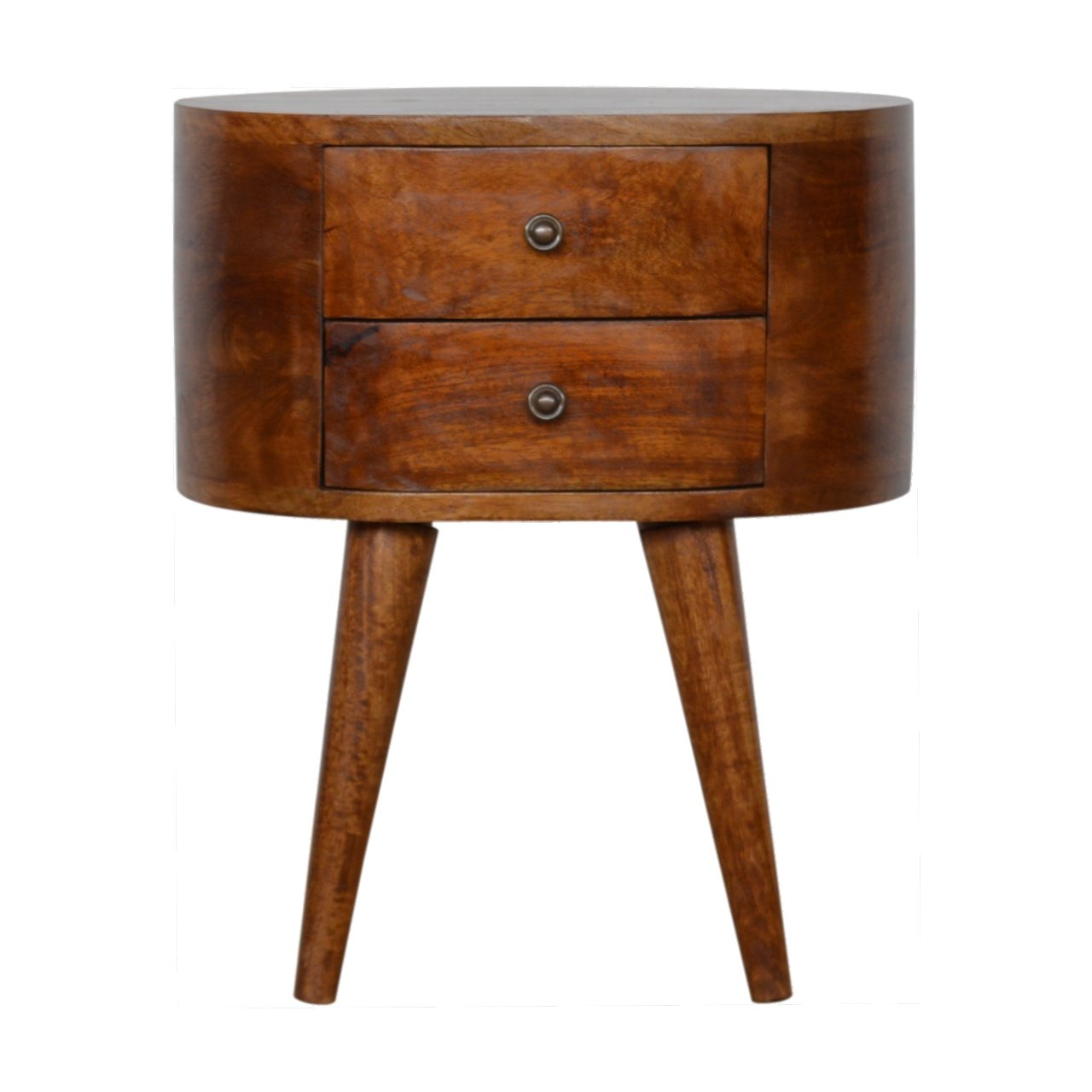 View Chestnut Rounded Bedside Table information