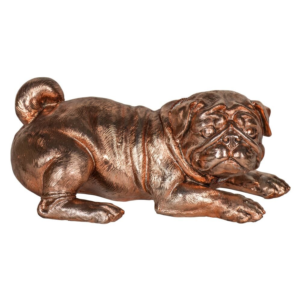 View Bronze Finish Pug Figurine information
