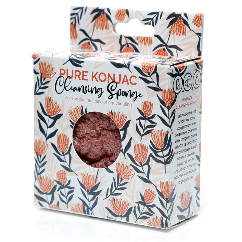 View Pure Konjac Cleansing Sponge with Rejuvenating Red Clay Pick of the Bunch Protea information
