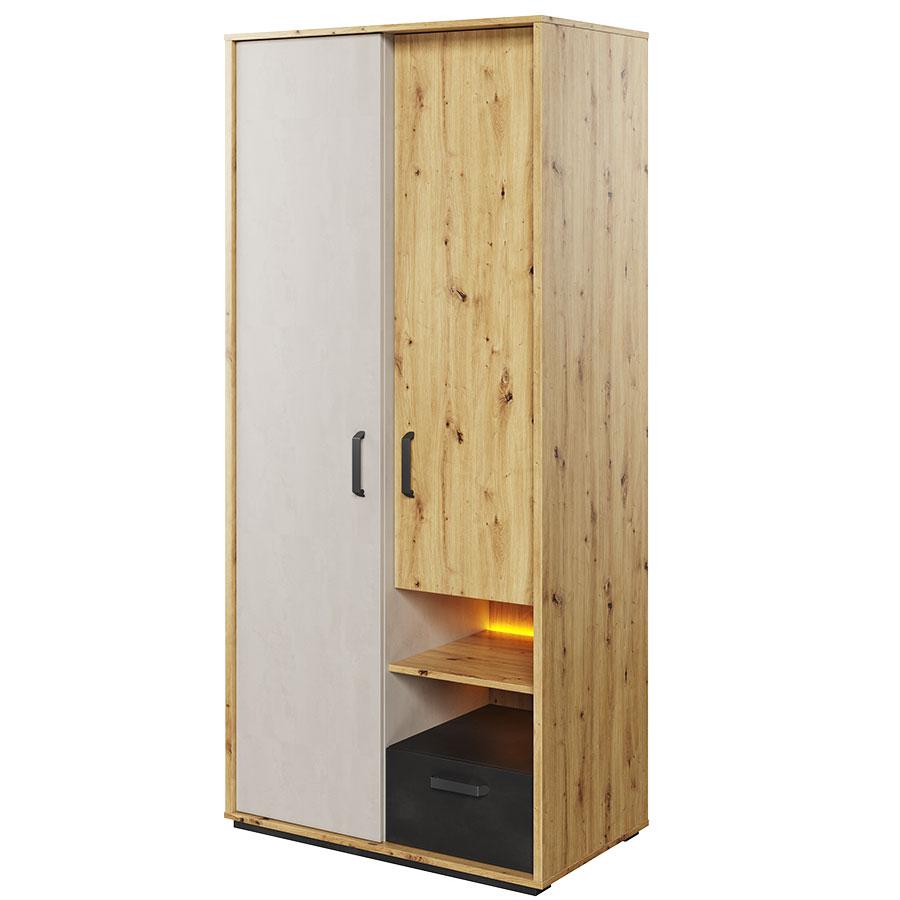 View Qubic 03 Wardrobe with LED information