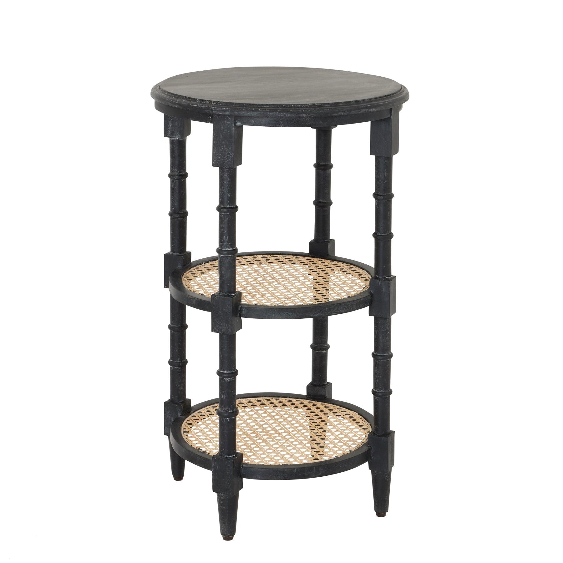 View Raffles Black Tall Round Side Table information