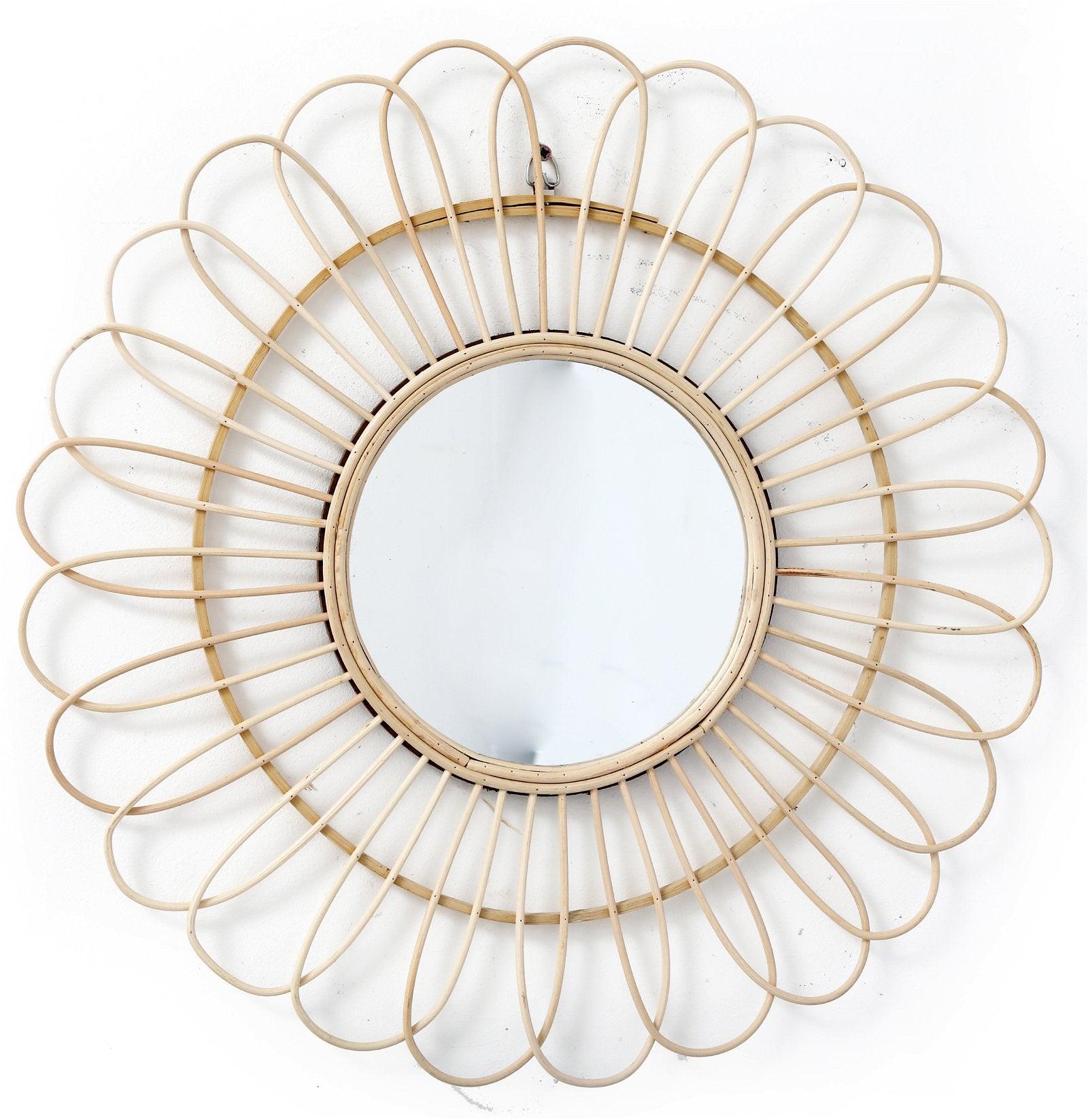 View Rattan Mirrors Round 51cm information