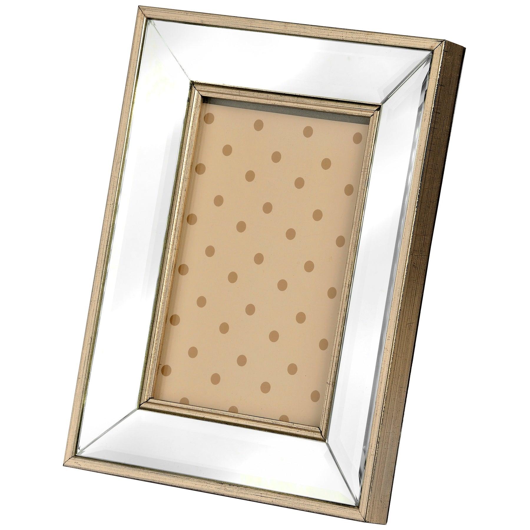 View Rectangle Mirror Bordered Photo Frame 5x7 information