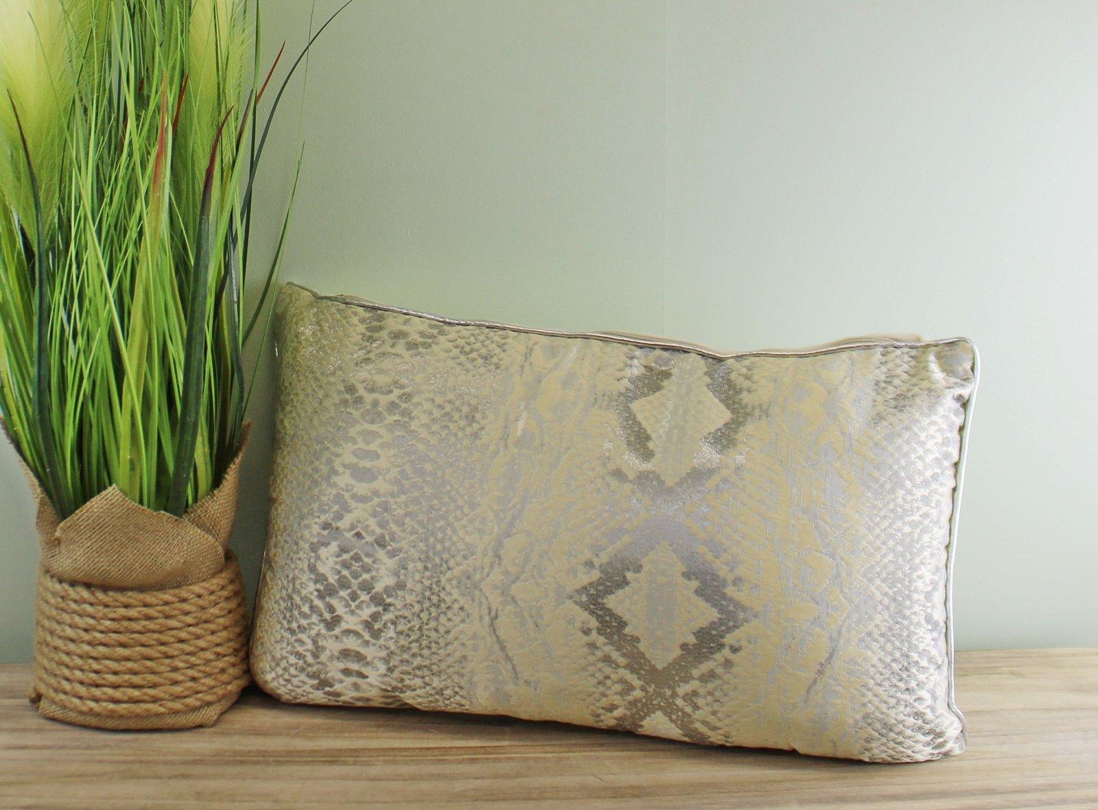 View Rectangular Scatter Cushion Snake Print Design 30x50cm information