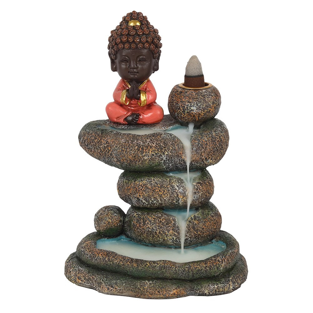 View Red Buddha and Rock Pond Backflow Incense Burner information