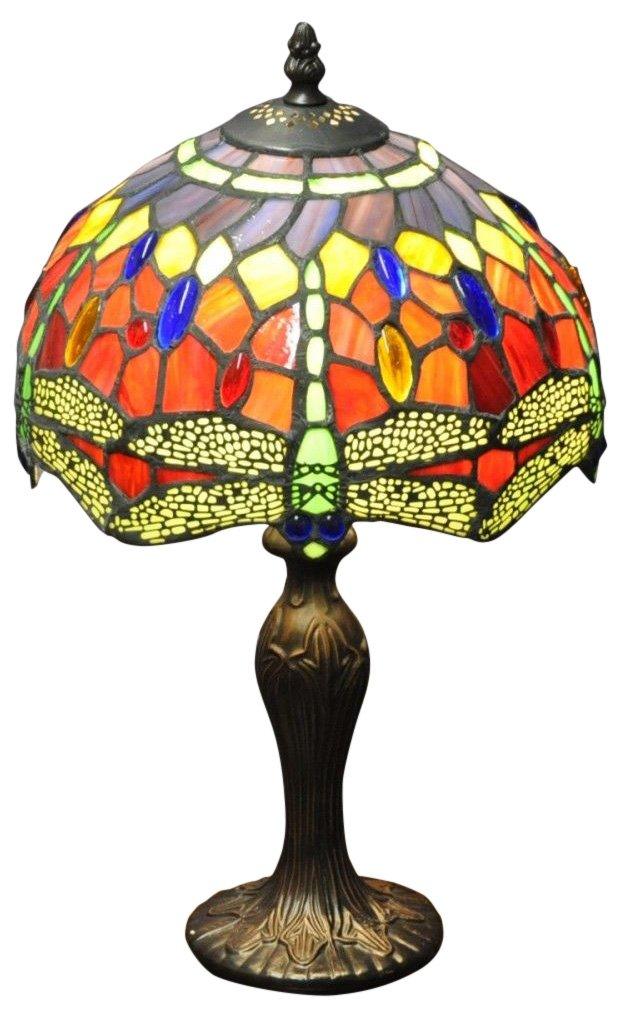 View Red Dragonfly Tiffany Lamp 10 information