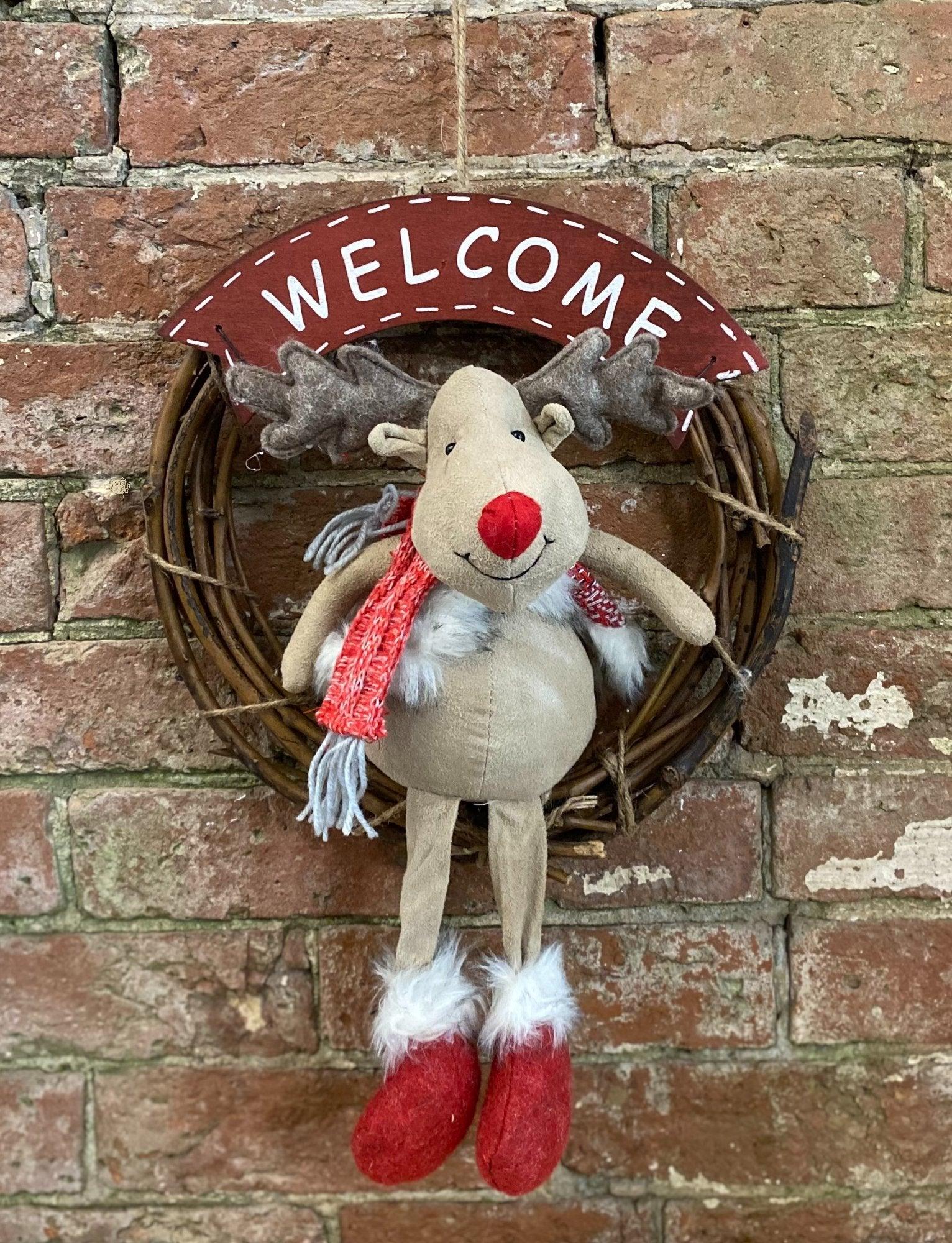 View Red Nose Deer Wall Decoration 46cm information