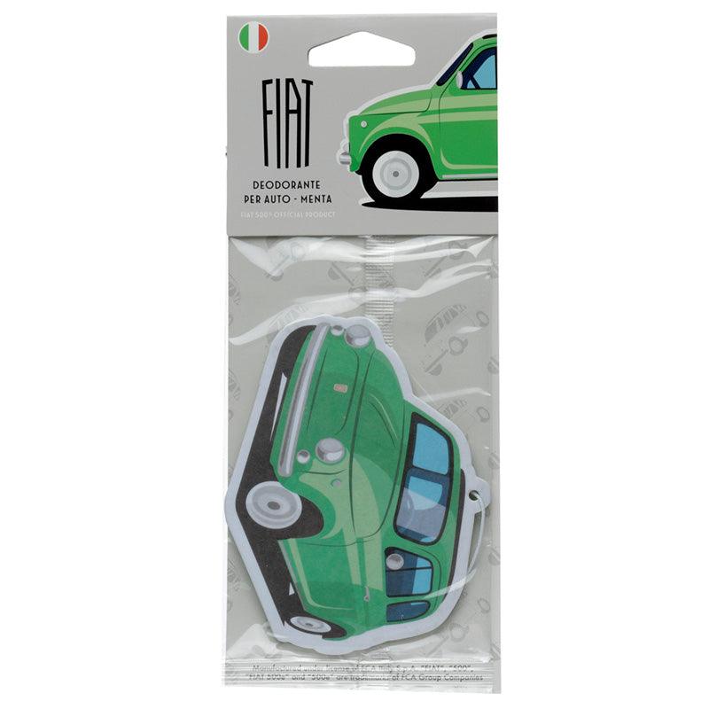 View Retro Green Fiat 500 Mint Scented Air Freshener information