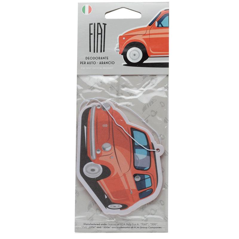 View Retro Red Fiat 500 Orange Scented Air Freshener information