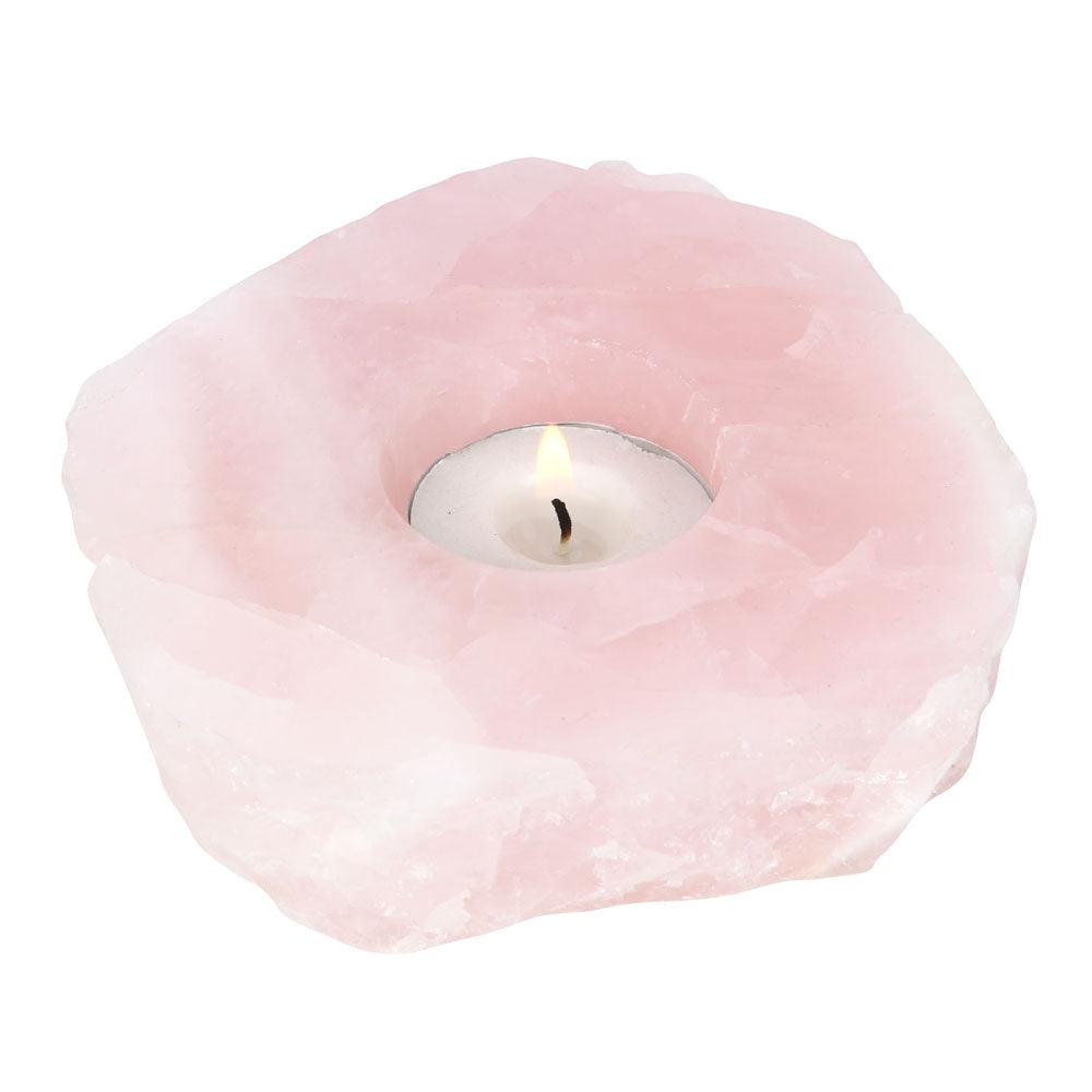 View Rose Quartz Crystal Tealight Holder information