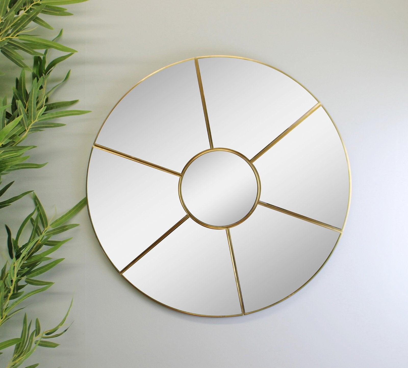 View Round Window Style Mirror 50cm information