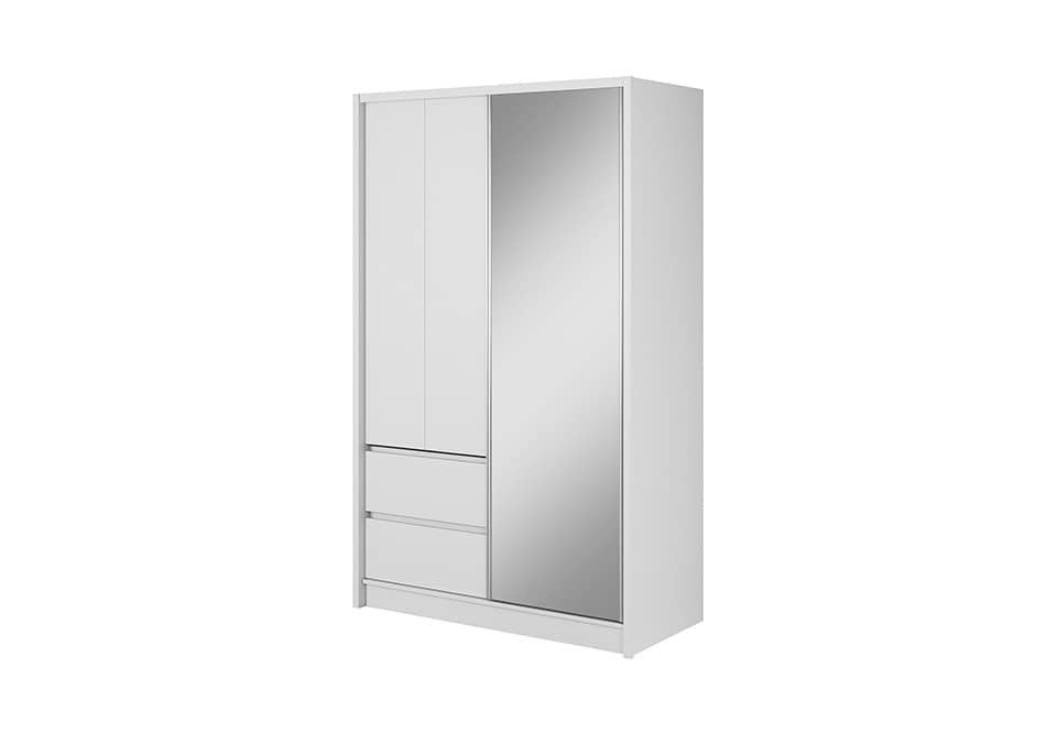 View Sara Sliding Door Wardrobe 134cm White Matt 130cm information