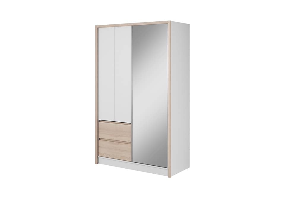 View Sara Sliding Door Wardrobe 134cm Oak Sonoma 130cm information