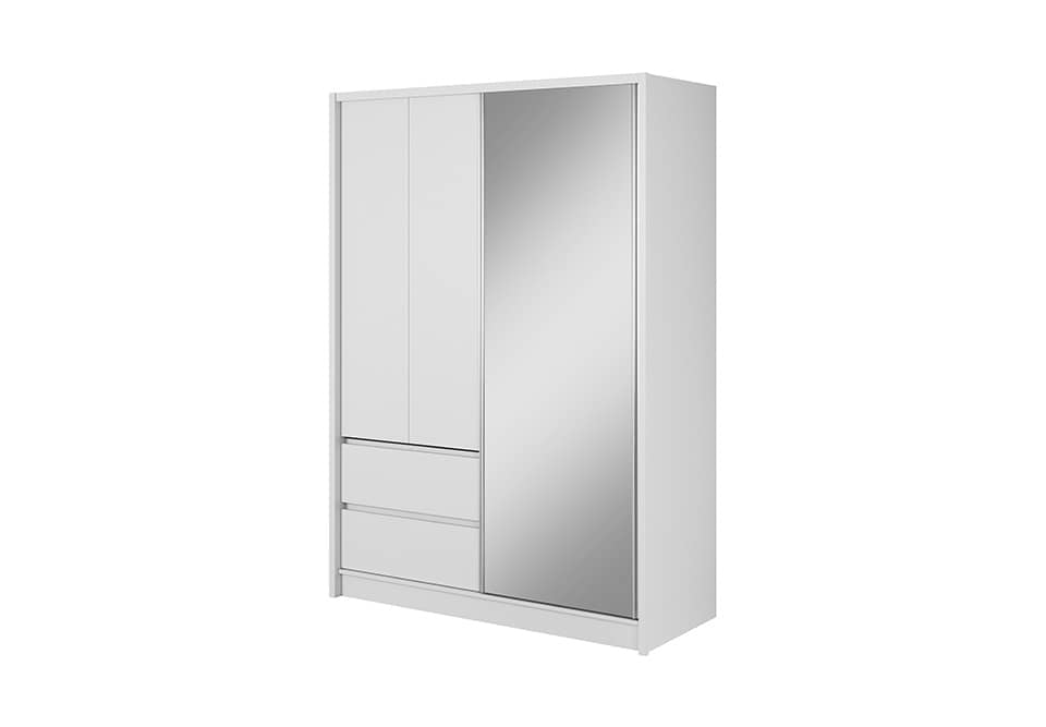 View Sara Sliding Door Wardrobe 154cm White Matt 150cm information