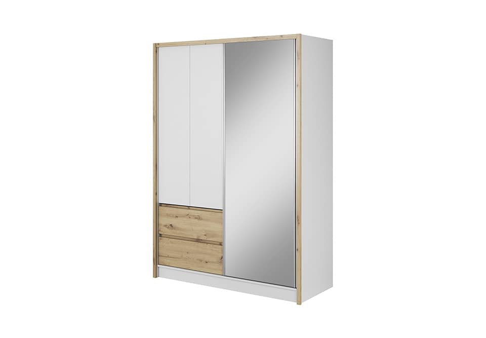 View Sara Sliding Door Wardrobe 154cm Oak Artisan 150cm information