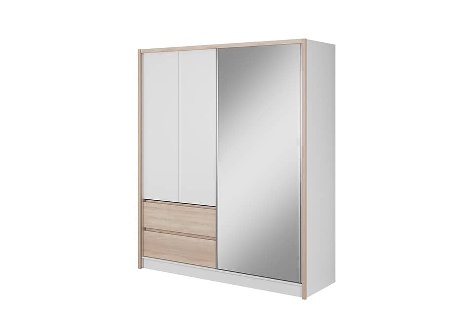 View Sara Sliding Door Wardrobe 184cm Oak Sonoma 180cm information