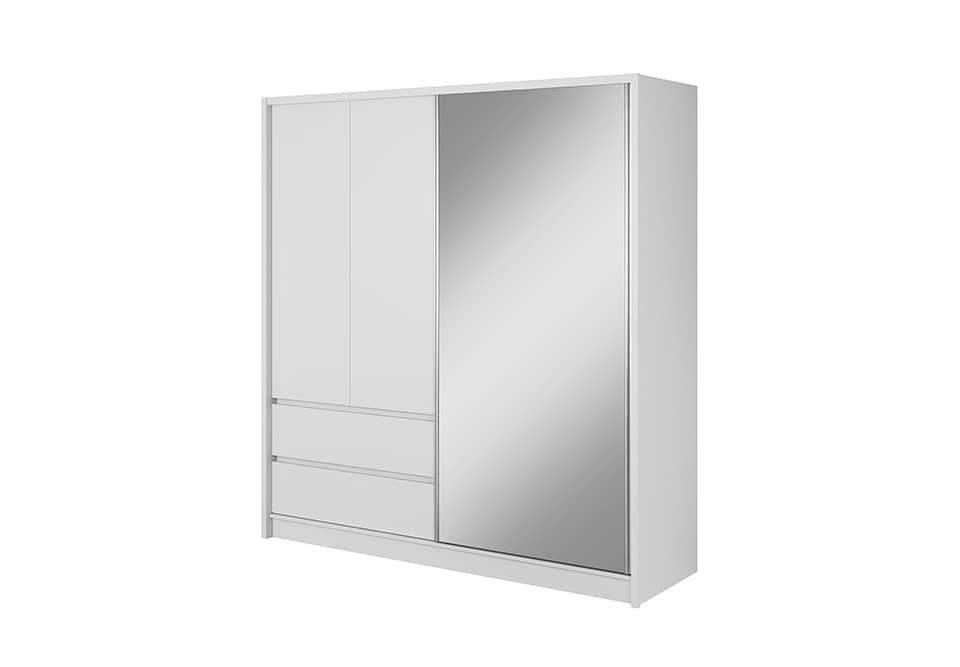 View Sara Sliding Door Wardrobe 204cm White Matt 200cm information