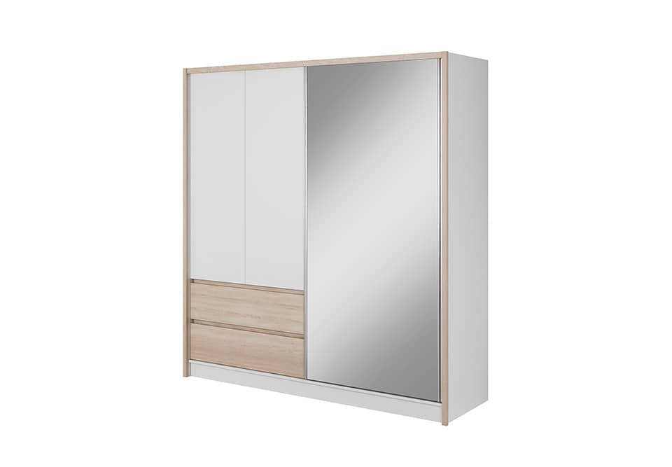 View Sara Sliding Door Wardrobe 204cm Oak Sonoma 200cm information