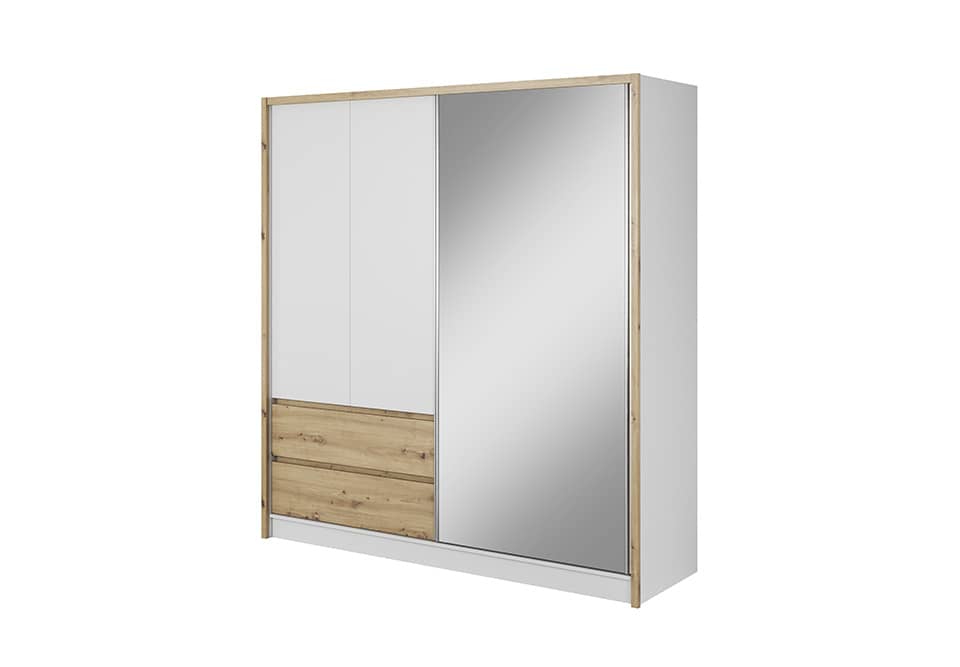 View Sara Sliding Door Wardrobe 204cm Oak Artisan 200cm information