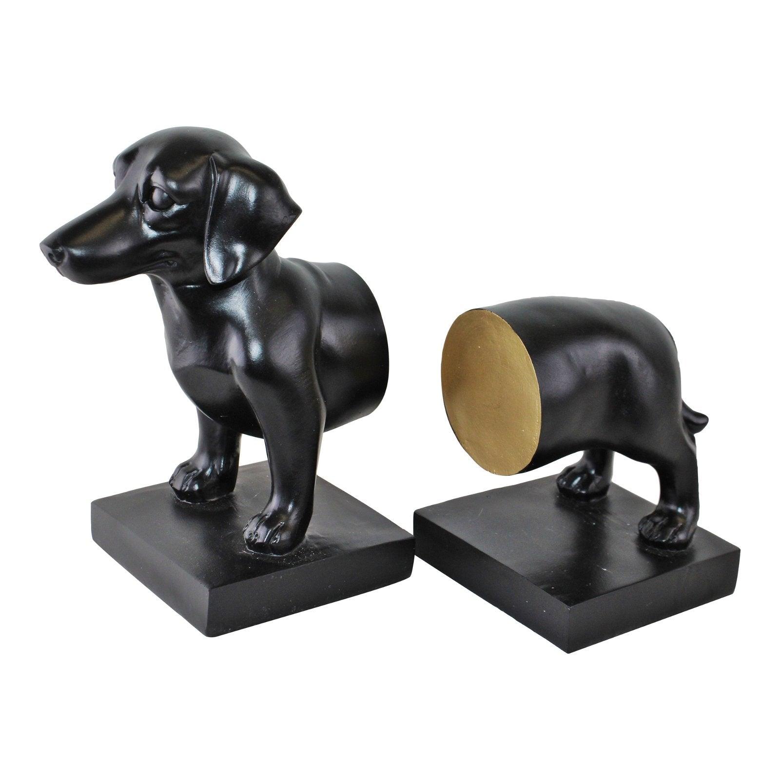 View Sausage Dog Bookends Black Finish information